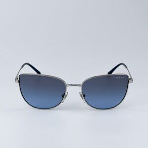 Vogue Women BRAND NEW Sunglasses Silver Blue Gradient Butterfly VO4233S 323/V154